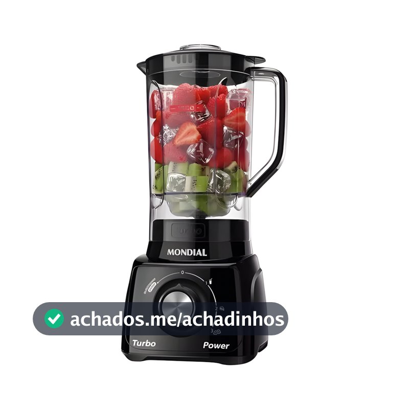 Liquidificador Mondial L‑99 Turbo 550 W 3 Velocidades