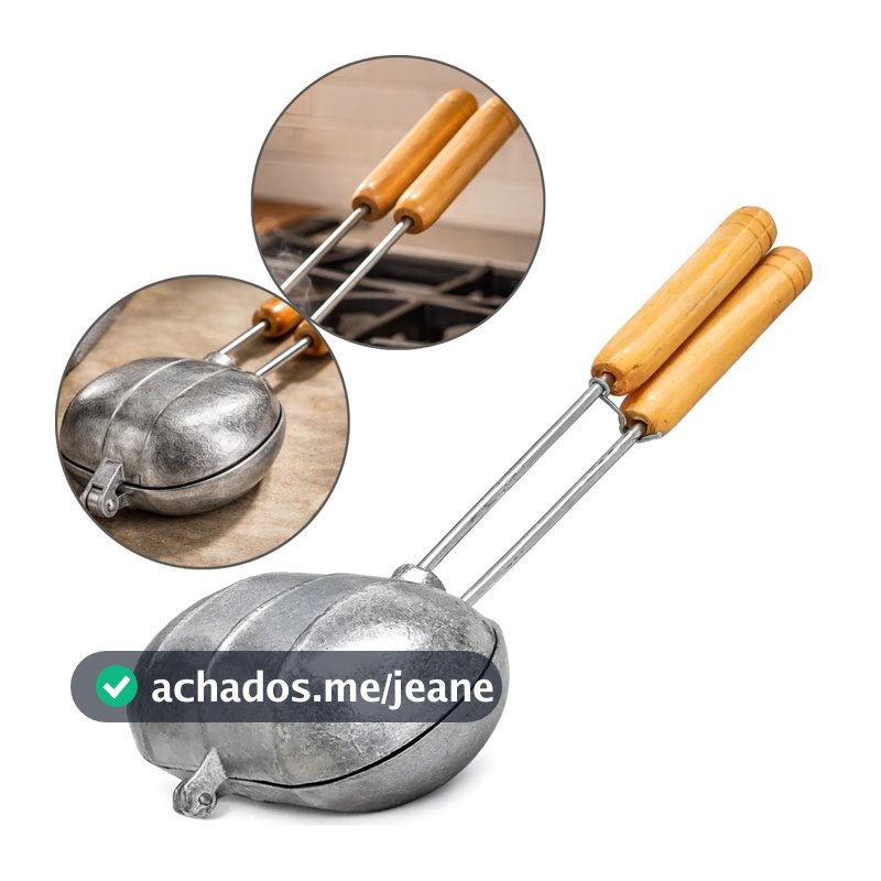 Sanduicheira Bauru Pão Francês Alumínio Fundido 30cm Catuai