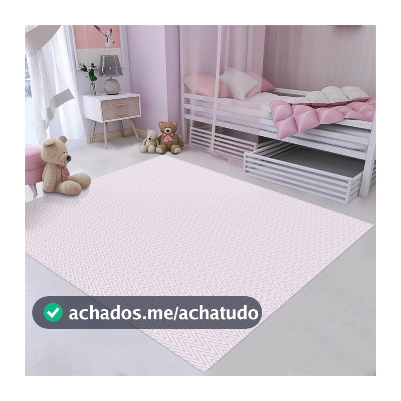 Tapete quarto infantil 1,00 X 1,40 Antiderrapante 100% Algodão menino/menina/criança/kids