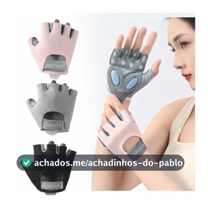 Luvas esportiva unissex de meio dedo academia Exercicios Com Munhequeira Fit Musculação ajuste