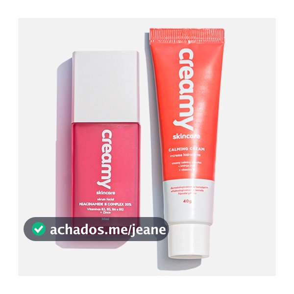 Kit Duo Gel-creme Hidratante Calmante - Calming Cream + Sérum Fortalecedor Antioleosidade - Niacinamide B