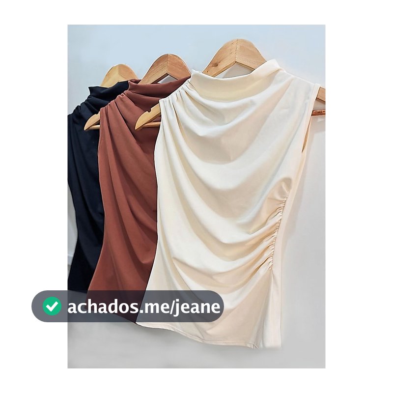 Blusa Feminina Sem Manga com Franzidos Laterais Regata Blusinha Estilosa