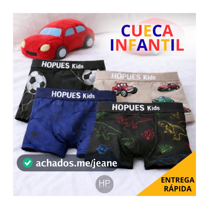 Kit 3/5/7/10 Cuecas Infantil Masculina Microfibra Elástica Estampada Algodão