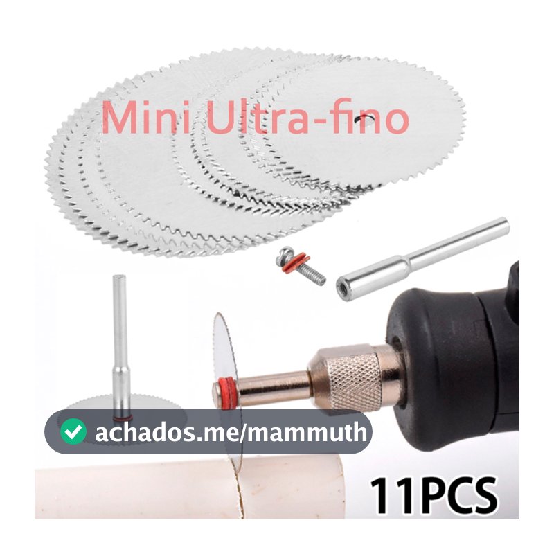 11 Pçs Mini Lâmina De Serra Circular Ultrafina De Aço Inoxidável 22/25/32Mm Disco De Corte De Moagem Com Haste De 3Mm Pa
