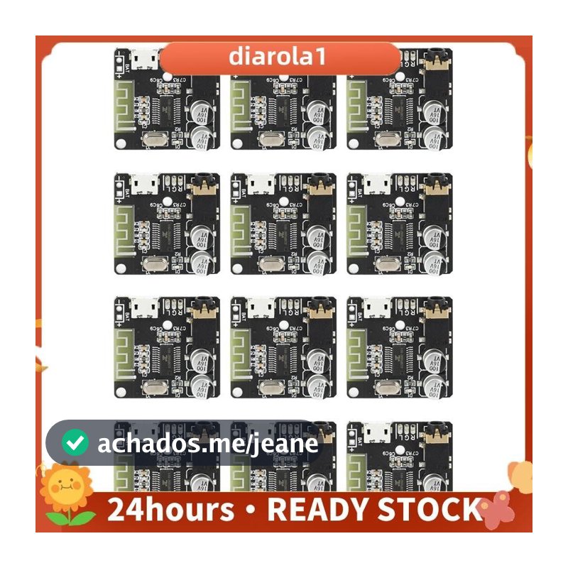 12Pcs VHM-314 V . 20 Placa Receptor De Áudio Bluetooth 5.0 MP3 Decodificadora Sem Perdas Com Carregamento De Bateria De Lítio