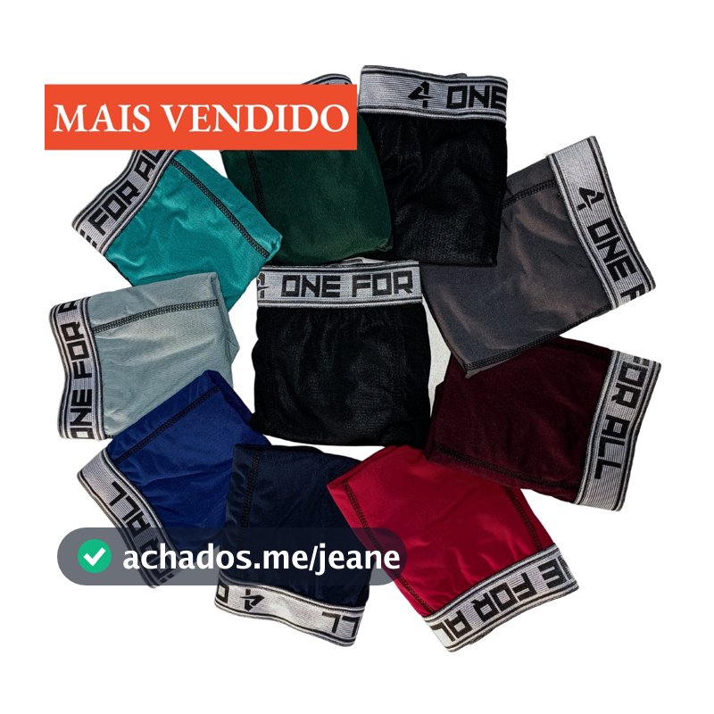Kit com 10 ou 5 Cuecas Boxer LISAS Adulto Envio Imediato microfibra cores variadas