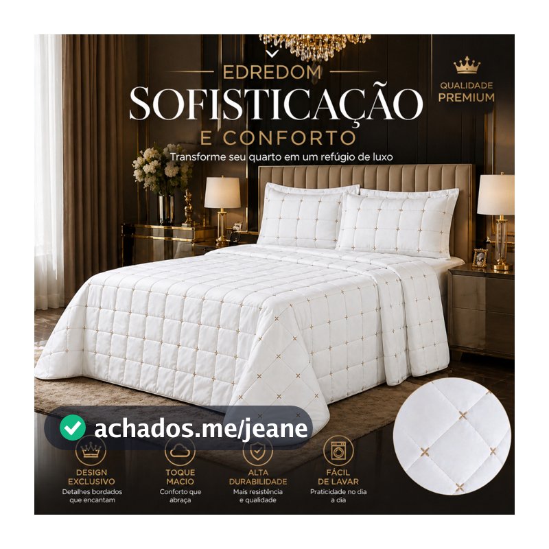 Colcha Cobre Leito Luxo Edredom Micropercal 400 Fios Ultra Macio