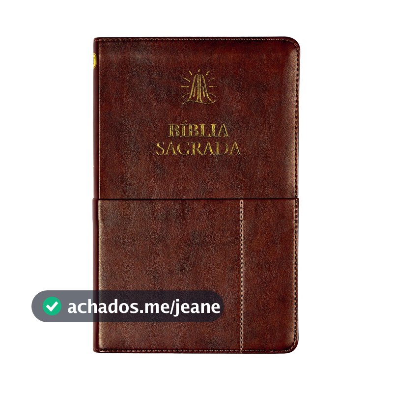 Bíblia Sagrada ACF | Slim | Luxo Marrom | Com Bolso