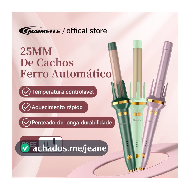 MAIMEITE Automático Giratório Modelador De Cachos Cabelo Elétrico Cerâmica Íons Negativos Ferro De Ondulação Bivolt