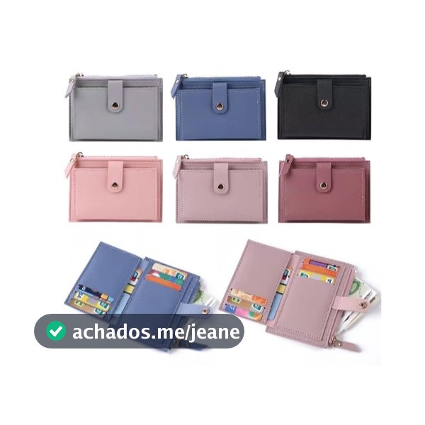 Nova Moda Mulheres De Couro PU Carteira Ferrolho Bolso Com Zíper Porta Cartao