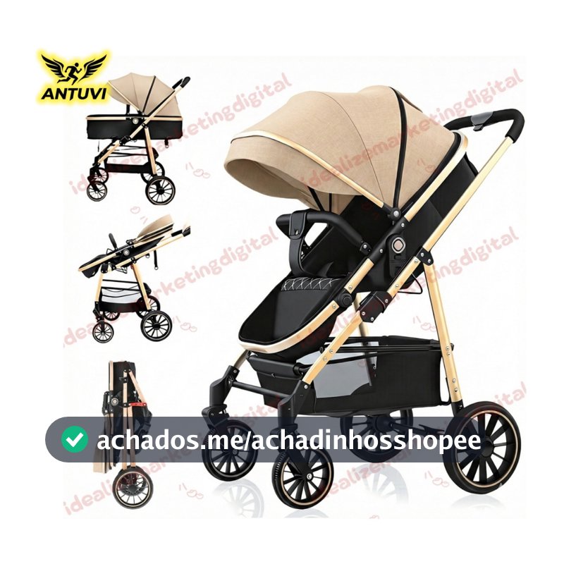 Carrinho Passeio Bebê Reversível Berço Moisés Conforto
