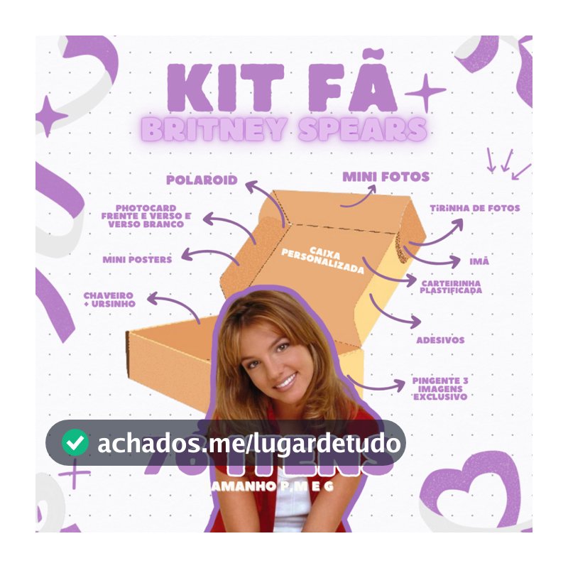 Kit fã Britney Spears [O VIRALIZADO] - ATÉ 76 ITENS - PHOTOCARD • ADESIVOS • CHAVEIRO