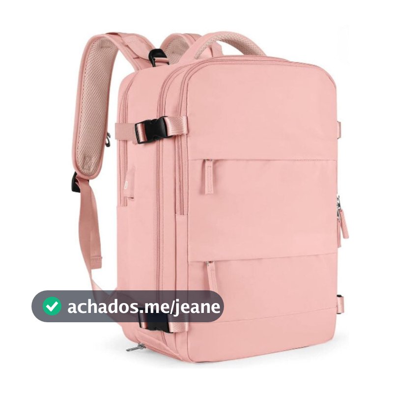 Mochila Executiva Viagem Grande Notebook Masculina Feminina Mala de Viagem de Bordo de Mão  Avião