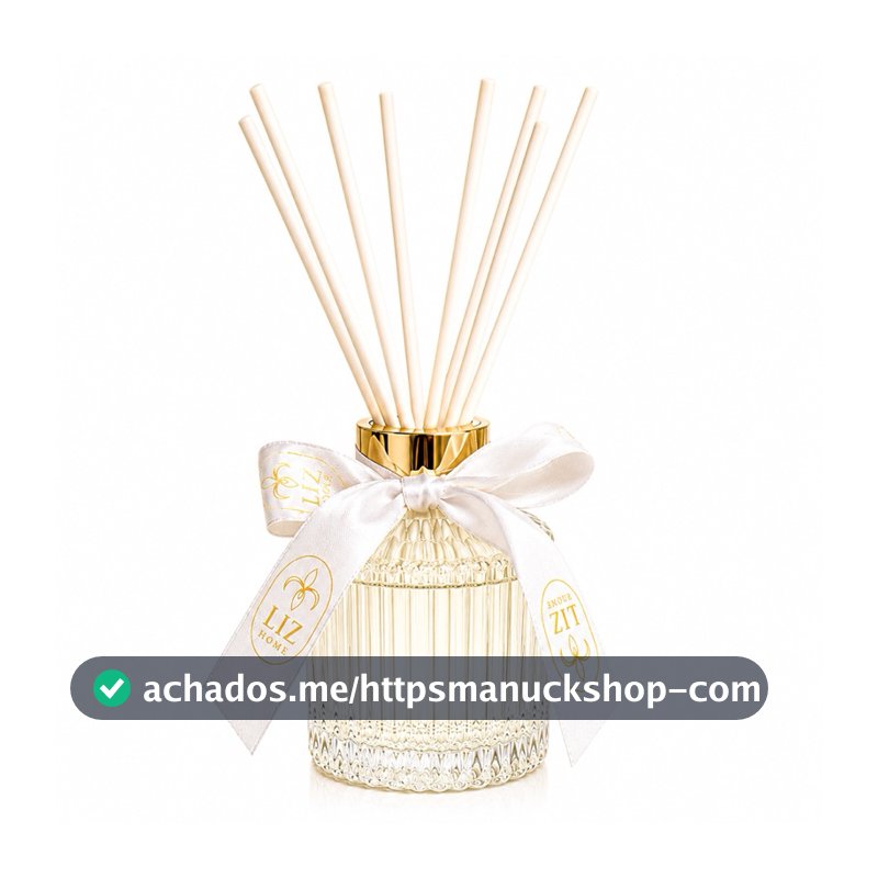 Difusor de Perfume Luxo Liz Aromas 250ml | Aromatizador de Ambientes em Vidro Premium com Varetas