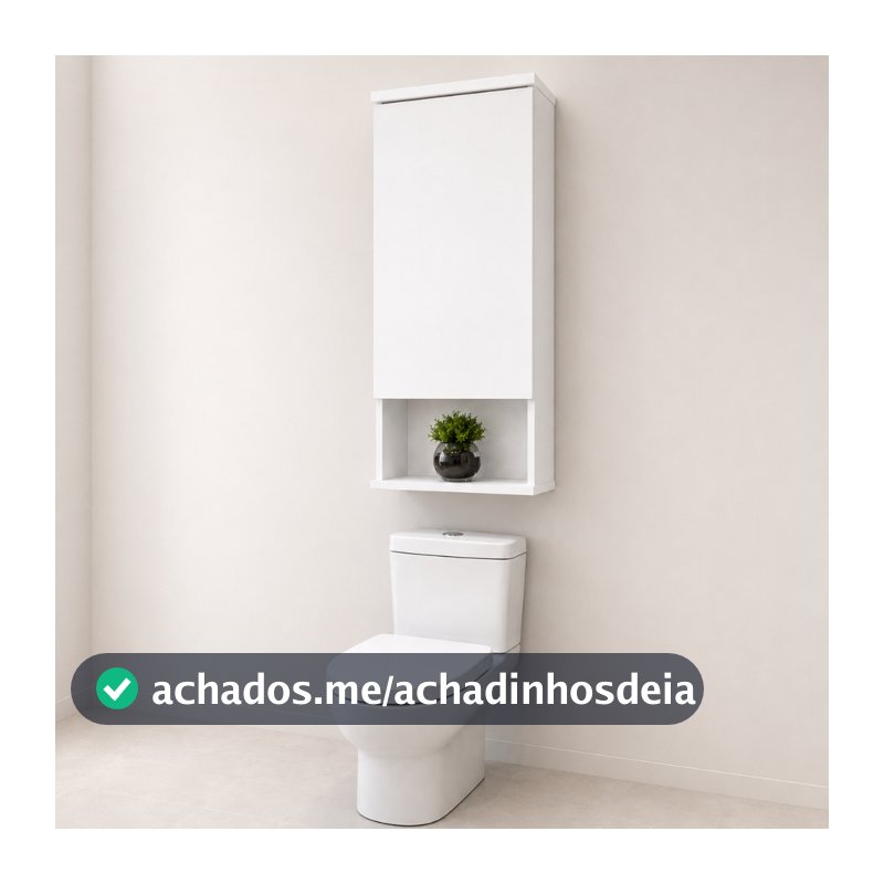ARMÁRIO ACOPLADO PARA BANHEIRO (Apenas 2 Prateleiras Móvel)– CESAR MÓVEIS