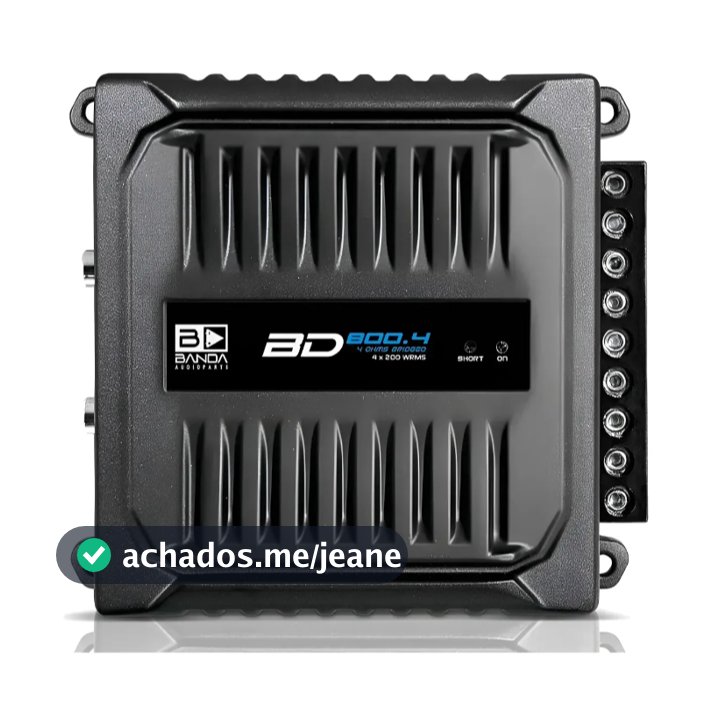 Modulo Amplificador BD800.4 800w Banda 800x4 Digital 2 Ohms Potente