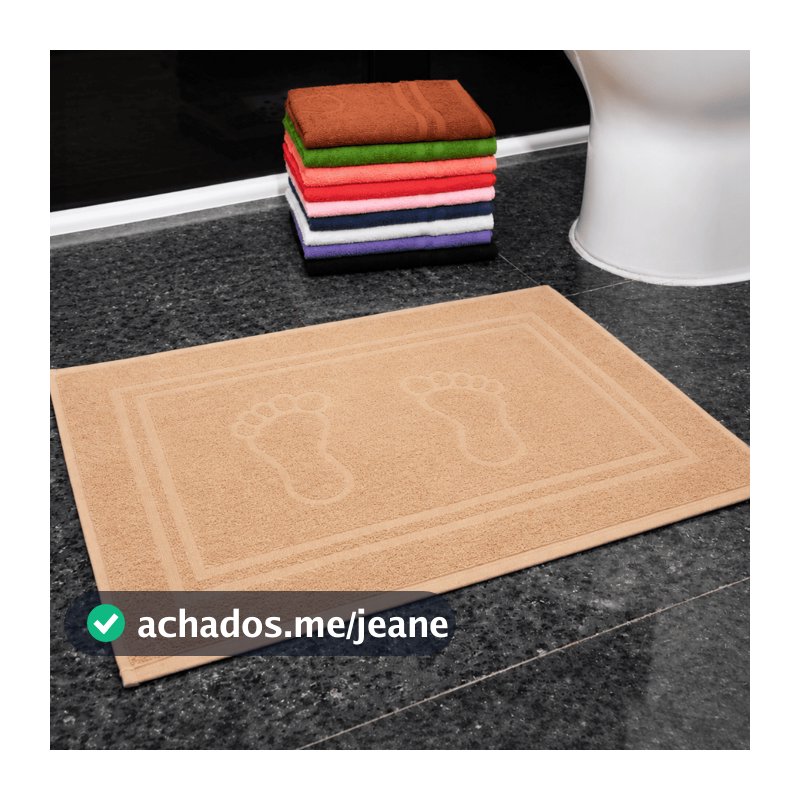 Kit 3 ou 6 Toalhas de Piso Pezinho Banheiro