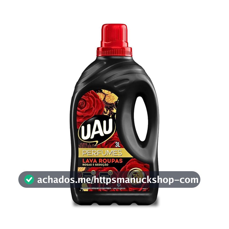 Lava Roupas Líquido UAU Rosas e Sedução 3l