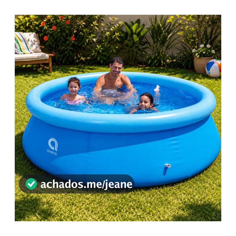 Piscina Redonda Inflável 240X63cm 2490L Avenil
