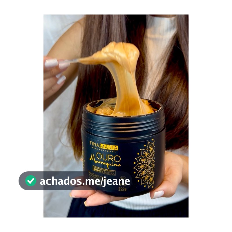 MEGA HIDRATAÇÃO OURO MARROQUINO EFEITO TEIA | ANTIFRIZZ | ÓLEOS MILAGROSOS | FINA MARIA PROFESSIONAL