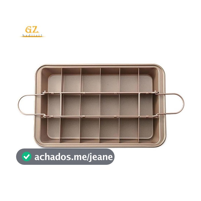 🎀Molde De Bolo De Grade Quadrada-Assadeira De Pão Antiaderente Para Sobremesas Deliciosas De Chocolate