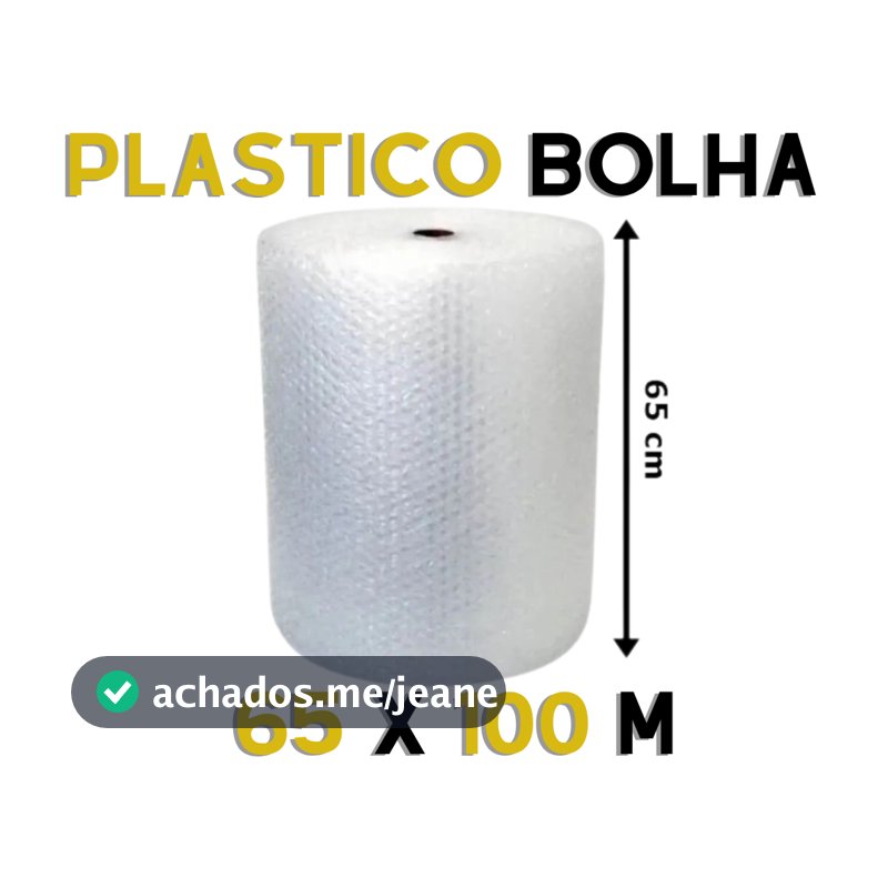 Plástico Bolha 65x100 - EMBALAGENS MATERIAL PROTEÇÃO MUDANÇAS