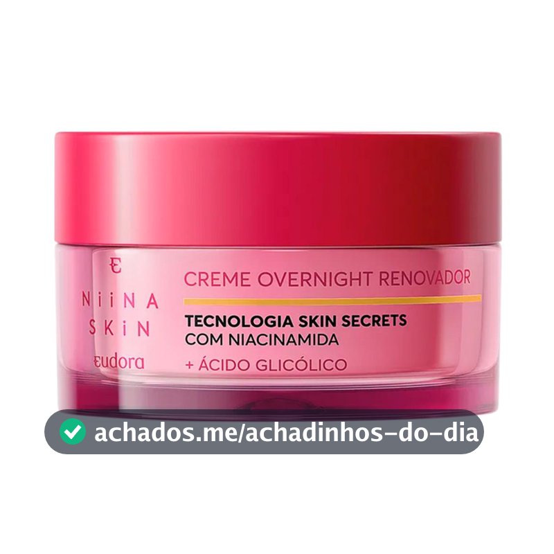 Eudora Niina Secrets Niina Skin Overnight Creme Hidratante Facial 45g