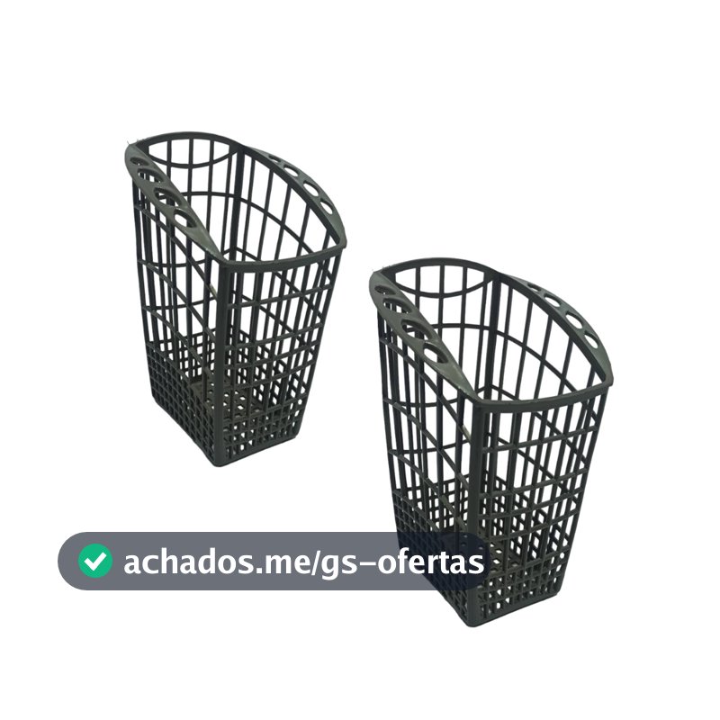 Kit 2 Cestos  Plástico Porta Talheres Para Lava Louças Brastemp Ble20 Blf08 W10370945 K00064