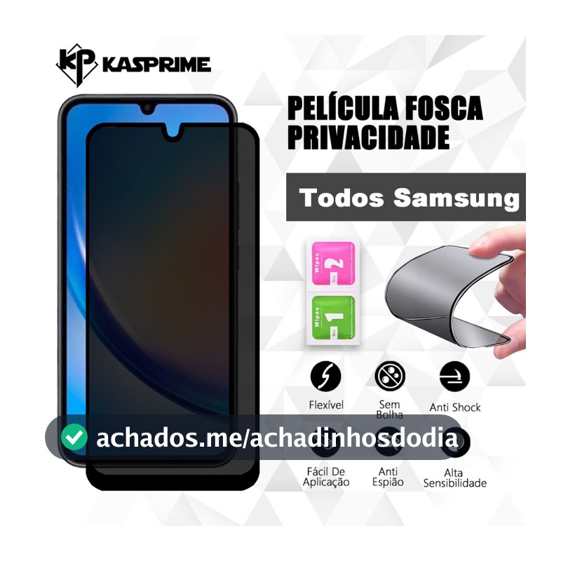 Película Cerâmica Privacidade Fosca Compatível Com Todos Samsung A37 A57 A07 A17 A06 A16 A36 A56 A26A05 A05 A15 A35 A55