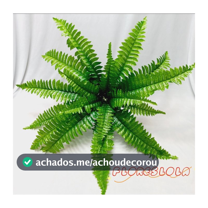 Samambaia Artificial 50 CM Artificial P/ Decoração Casamento, Arranjos, Decorar Festas, casa, muro inglês, jardim