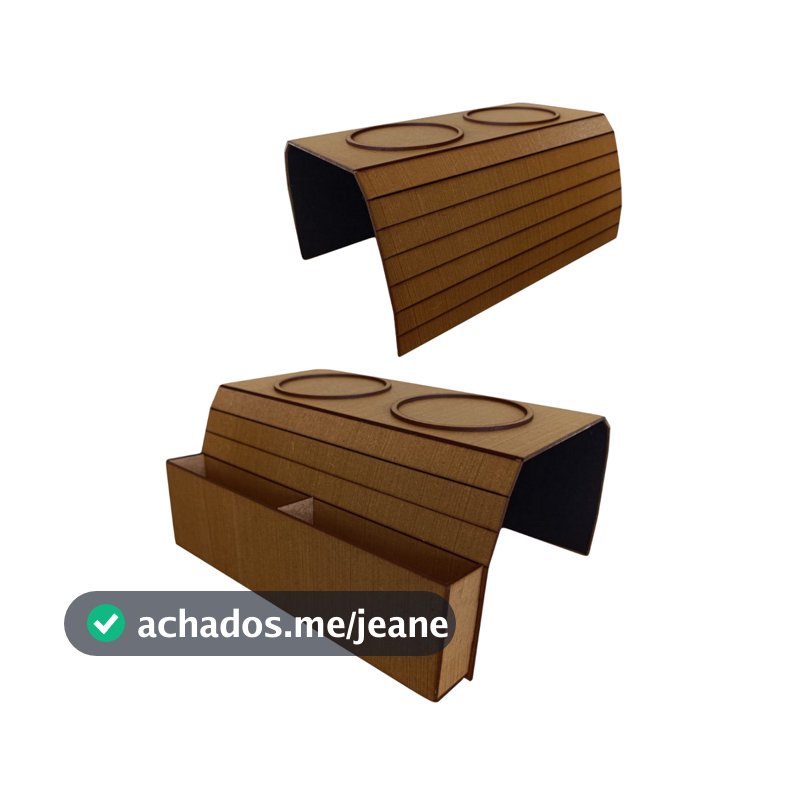 Kit 2 Esteiras Porta Copo Braço Suporte de Sofa Apoio Para Bebidas