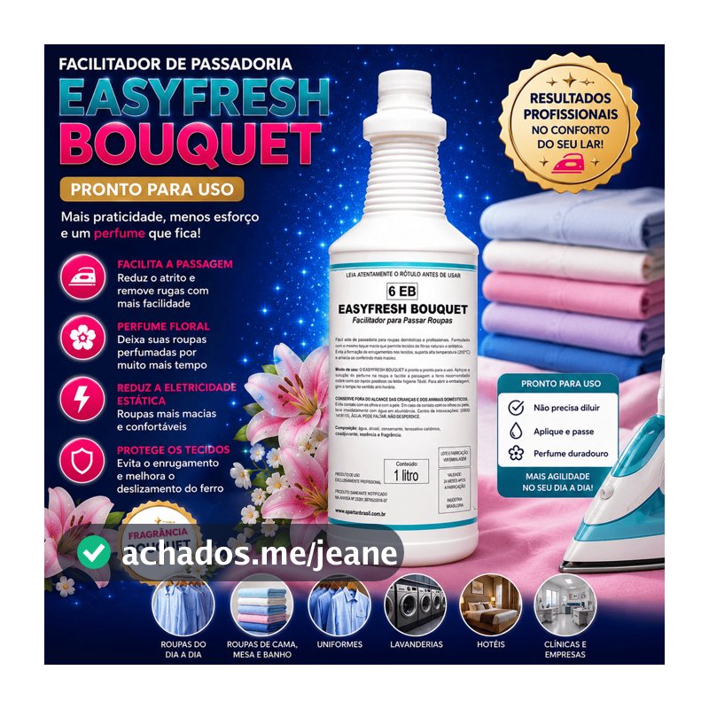 FACILITADOR ROUPAS 1L EASYFRESH BOUQUET SPARTAN
