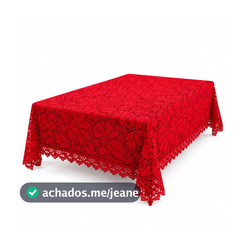 Toalha De Renda Para Mesa 4 150cm x 150cm 100% Poliéster Elegância