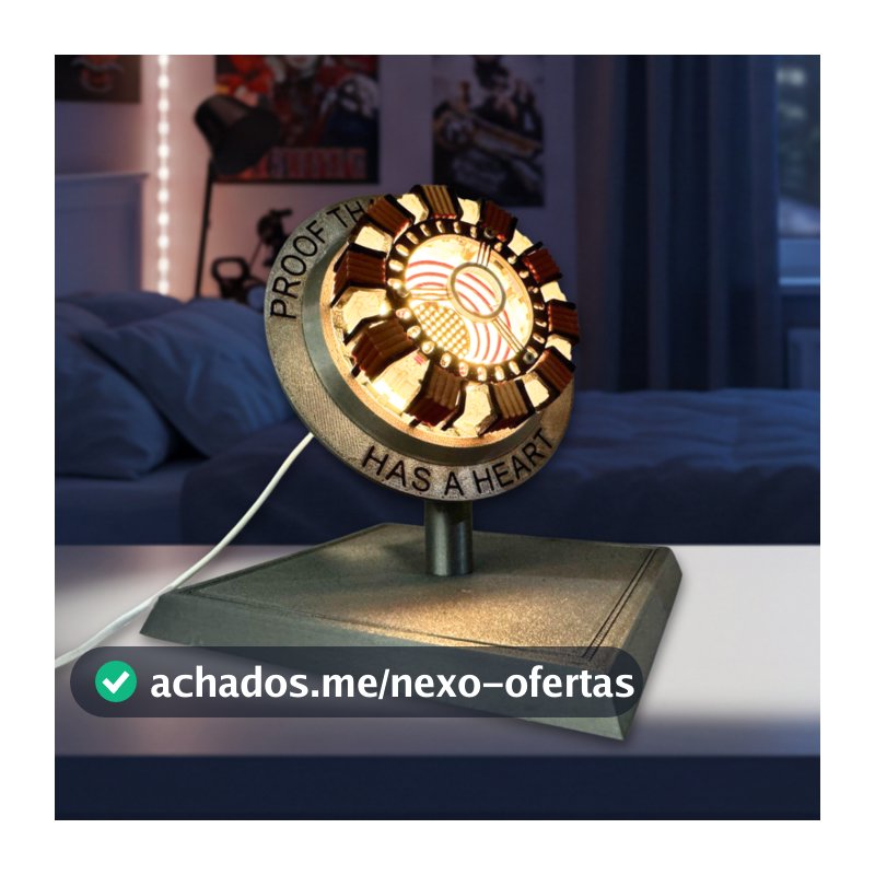 Luminária Reator Arc do Tony Stark  | "Proof That Tony Stark Has a Heart" | Decoração Geek