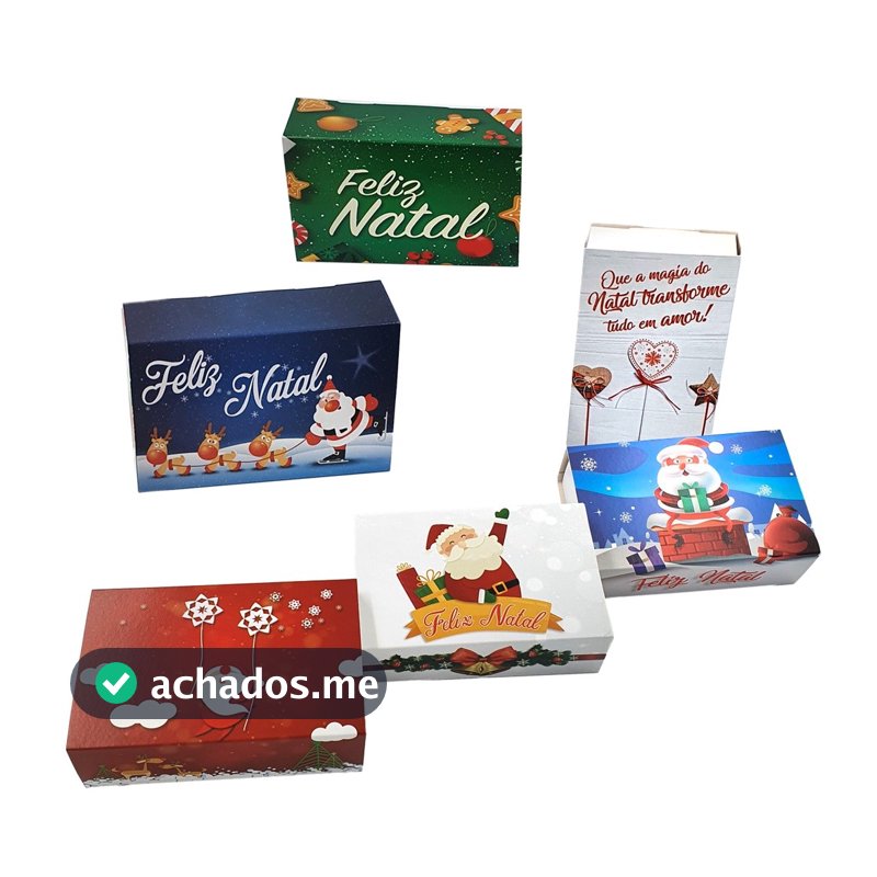 20 Caixas para Doces, lembrancinhas, biscoitos, lembrancinhas, Especial Natal. Medida 12x8x4cm