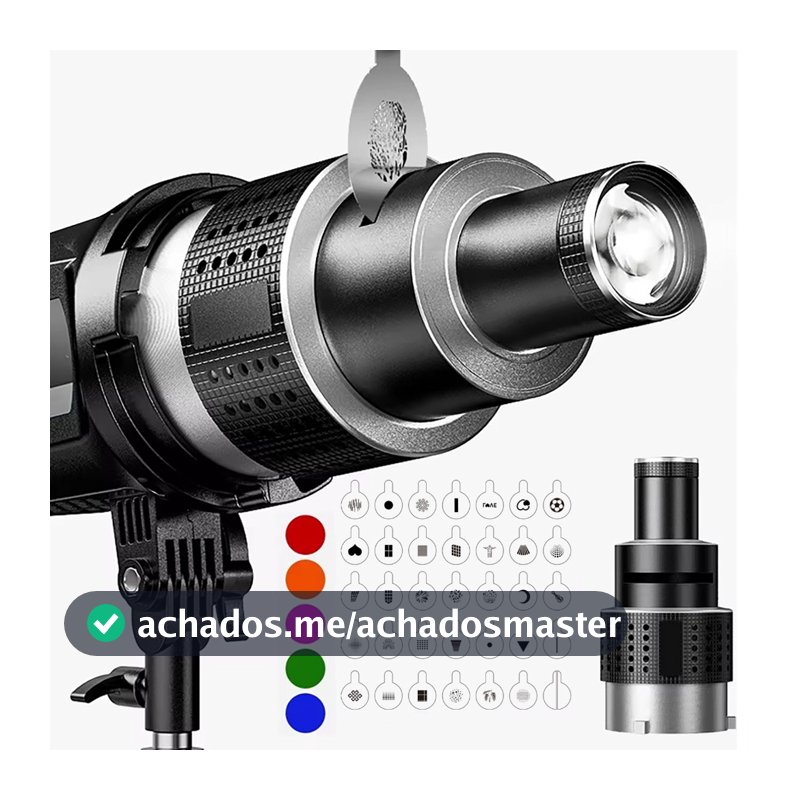 Fotografia Flash Snoot Lente Cônica Kit Vídeo Modelagem Forma Estúdio Fotográfico Com Holofote Óptico 35 Gobo