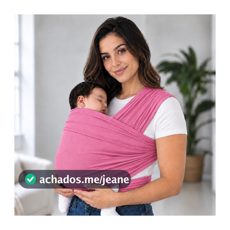 Baby Sling Canguru Wrap 5 Metros para Bebê Recém-Nascido Confortável Ergonômico Respirável Seguro e Leve