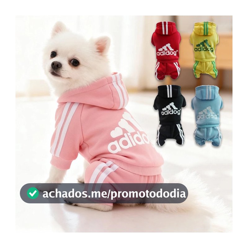 Macacão Roupas Para Cachorro Pequenos Médios Moletom Com Capuz Chihuahua Casaco De Inverno