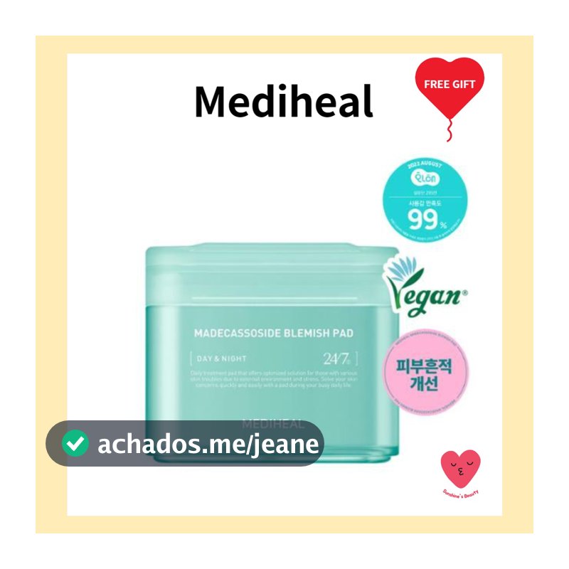 [MEDIHEAL] Pad Madecassoside Calmante 100un | Marcas e vermelhidão sob controle