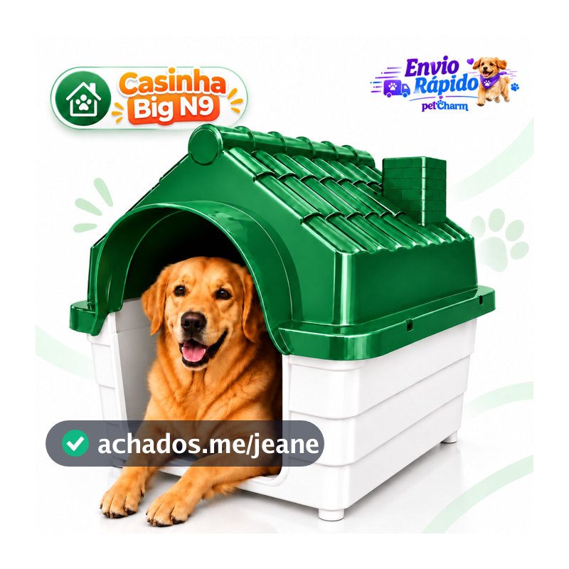 Casinha de Cachorro N 9 Para Cachorro Grande Porte Desmontável Resistente e Segura