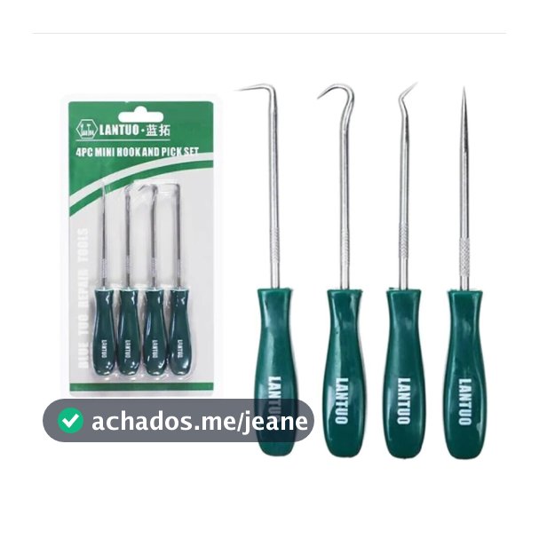 Kit Mini Pegadores Com 4 Peças Manutenção Automotiva Oficina Eletricista Mecânico
