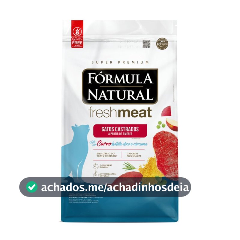 Formula Natura Fresh Meat Gato Castrado Carne 10,1kg