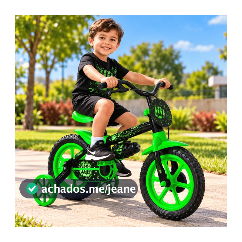 Bicicleta Infantil Aro 12 Completa com Rodinhas Cestinha e Rodinhas e Ideal para Crianças