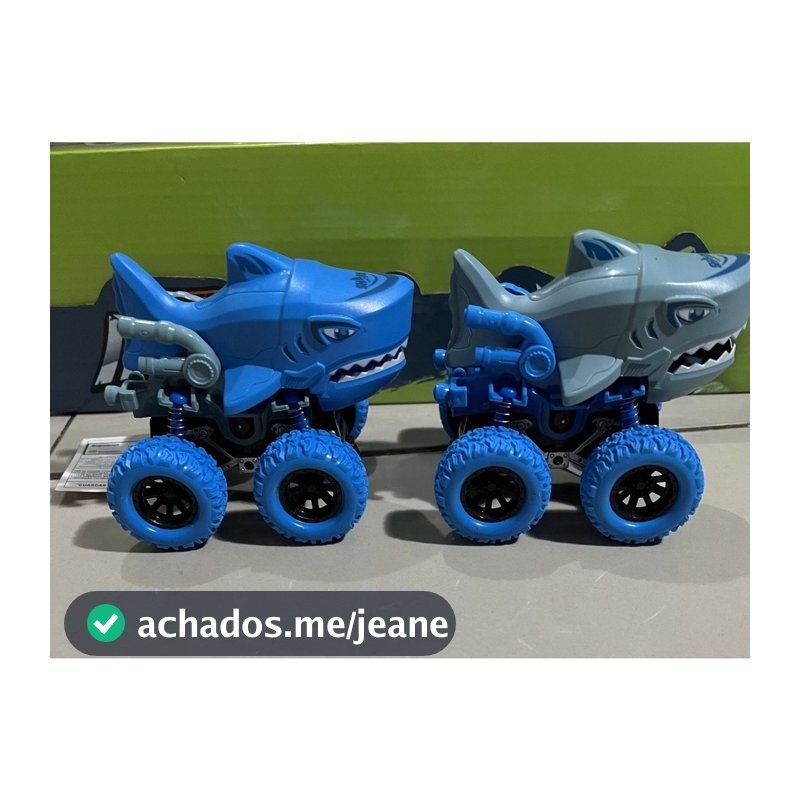 Brinquedo de Carro Monster tubarão com friccao infantil44 sem caixa individual
