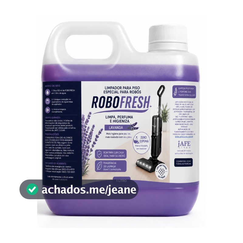 Desinfetante Para Robô Aspirador Robô Fresh Zero Espuma Compativel com todos os modelos e marca 1 Litro