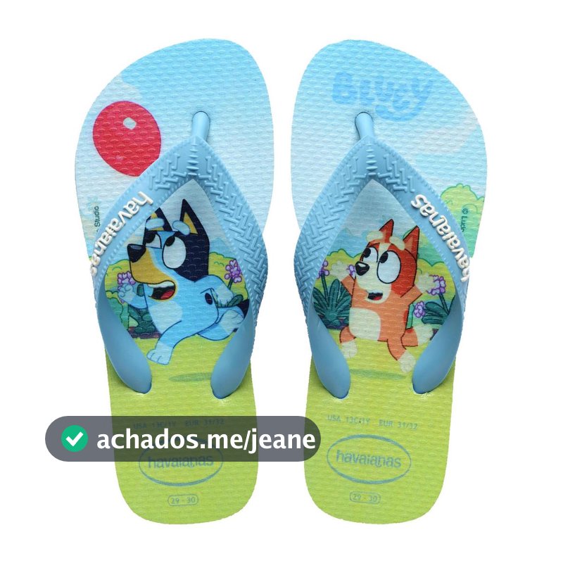 Chinelo Havaianas Infantil Bluey