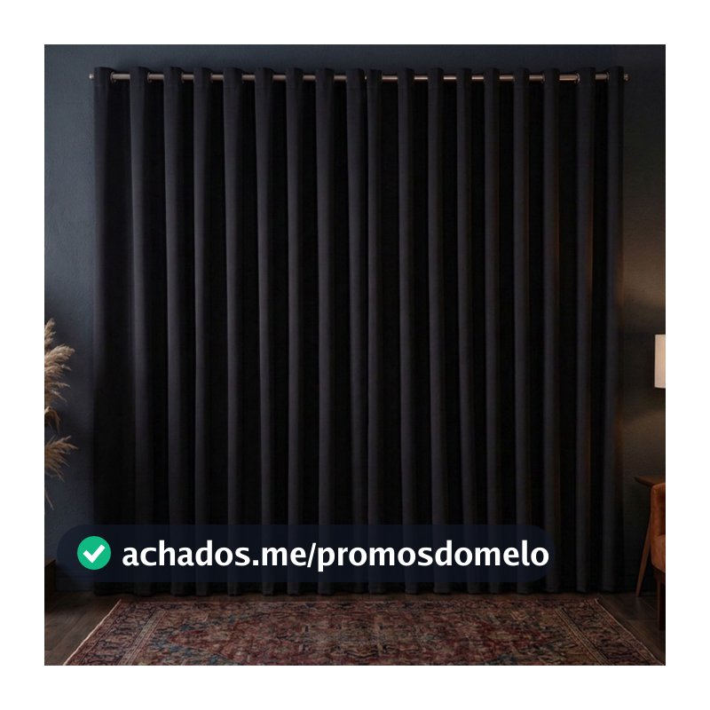 Cortina Blackout 4,00 x 2,50 2m / 3m / 4m / 5m / 6m / 7m / 8m  Metros Corta Luz Para Varão Simples