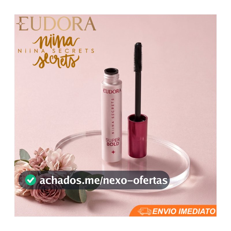 Máscara para Cílios Eudora Niina Secrets Super Bold 10g Efeito Cílios Postíços