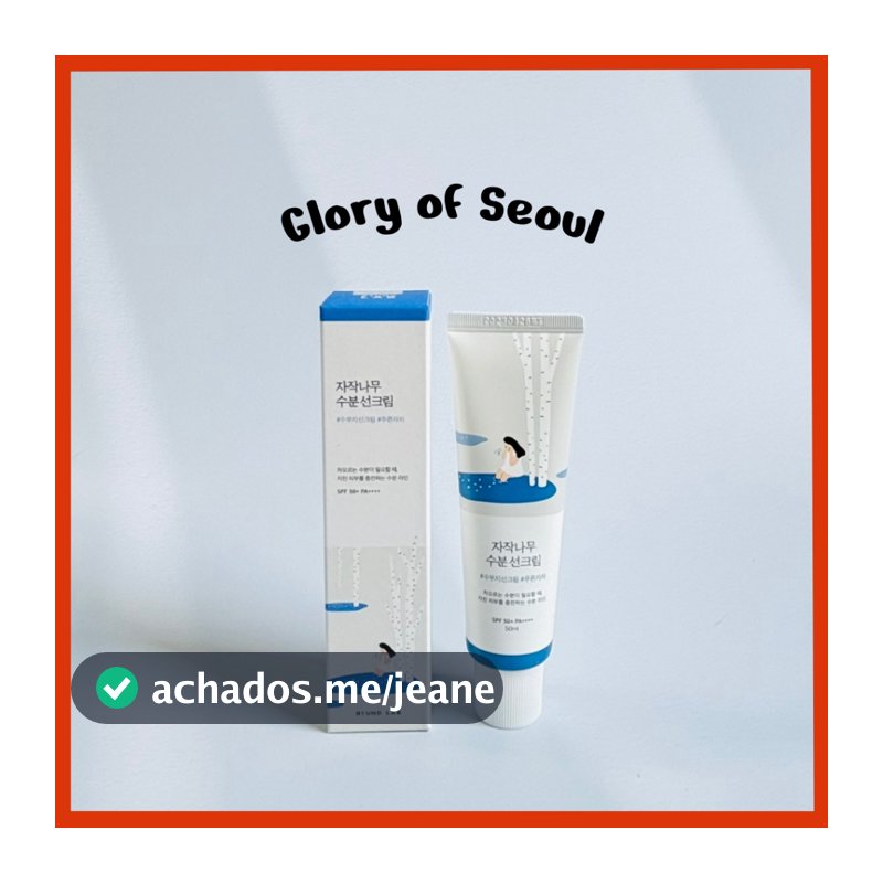 ROUND LAB Protetor Solar Hidratante Birch Juice, 40ml / 50ml SPF50+ PA++++ Sem Caixa