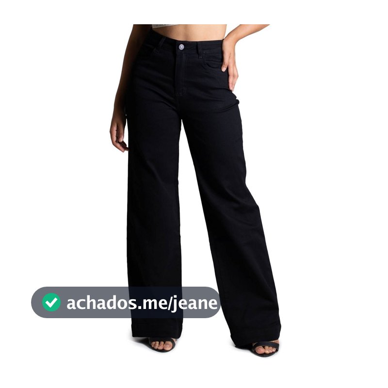 Calça Sarja Sawary Wide Leg - 275028